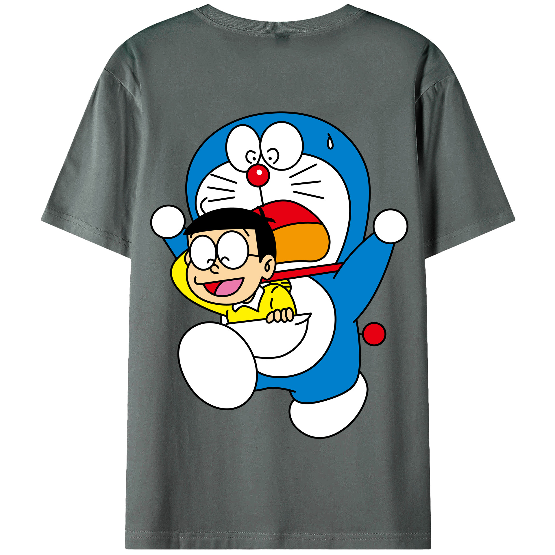 （画像用） ドラえもん Doraemon 綿100％半袖Tシャツ（背面プリント）